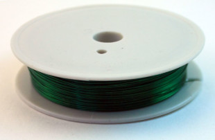 "Gamma" Проволока для бисера металл DG- 2 d 0. 2 мм 10 м №05 зеленый