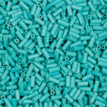Бисер Чехия BUGLES 351- 12001 2 " 4 мм 50 г 63130 бирюзовый