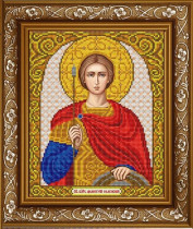 Рисунок на ткани для вышивки бисером ИС-4020 Святой Великомученик Дмитрий Солунский 20х24,5см