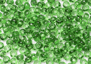 Бисер Чехия круглый 06/0 50 г 50100h прозрачный светло-зеленый квадратное отверстие