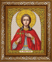 Рисунок на ткани для вышивки бисером ИС-4029 Святая мученица Любовь 20х24,5см